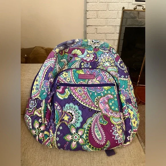 Vera Bradley heather campus backpack purple - Picture 2 of 6